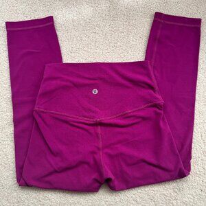 Lululemon Align Crop 21" Deep Fuschia Size 4